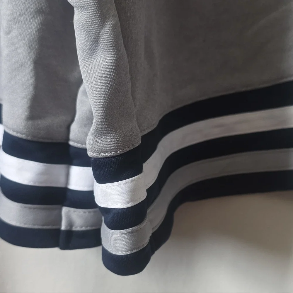 AND1 Mens Grey Mesh Basketball Shorts Retro Stripe Zipper Pockets Sz Large